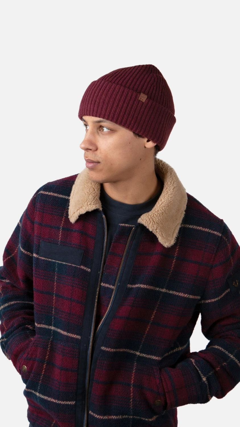 Muts Barts Men Derval Beanie Burgundy 5 Muts Barts Men Derval Beanie Burgundy - Afbeelding 3