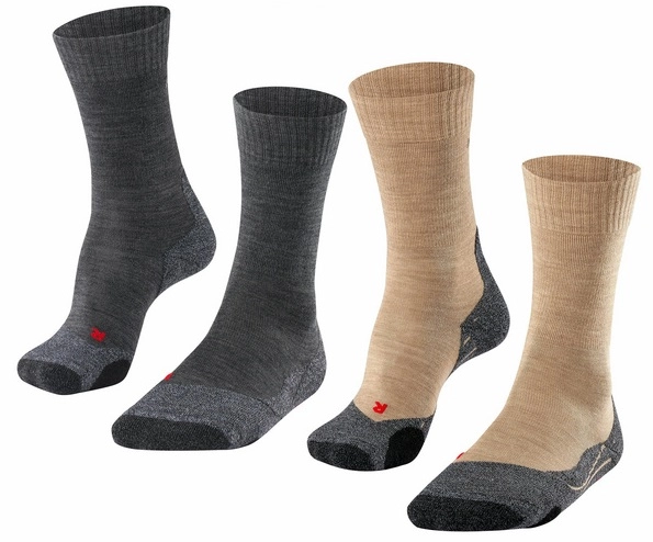 Wandelsokken Falke TK2 Bundle Men Grey Brown (Set Van 2) 3 Wandelsokken Falke TK2 Bundle Men Grey Brown (Set Van 2)