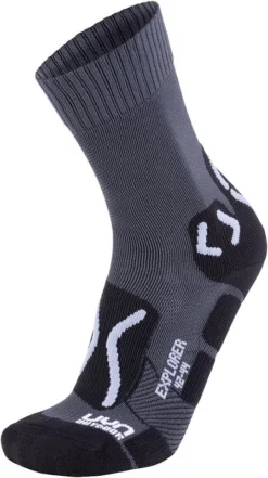 Wandelsok Uyn Men Trekking Outdoor Explorer Anthracite Pearl Grey