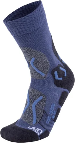 Wandelsok Uyn Men Trekking Cool Merino Denim Blue Indigo