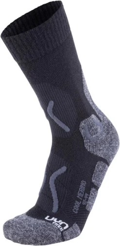 Wandelsok Uyn Men Trekking Cool Merino Black Grey Melange
