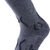 Wandelsok Uyn Men Trekking Cool Merino Medium Grey Melange Black -Schoenen Winkel 1 s100052 g678 front