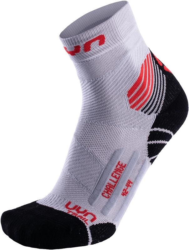 Sokken Uyn Men Run Trail Challenge Pearl Grey Red 3 Sokken Uyn Men Run Trail Challenge Pearl Grey Red