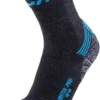Sokken Uyn Men Winter Pro Run Anthracite Azure 1 Sokken Uyn Men Winter Pro Run Anthracite Azure -Schoenen Winkel 1 s100078 g034 front