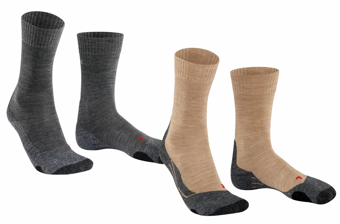 Wandelsokken Falke TK2 Bundle Men Grey Brown (Set Van 2) 4 Wandelsokken Falke TK2 Bundle Men Grey Brown (Set Van 2) - Afbeelding 2