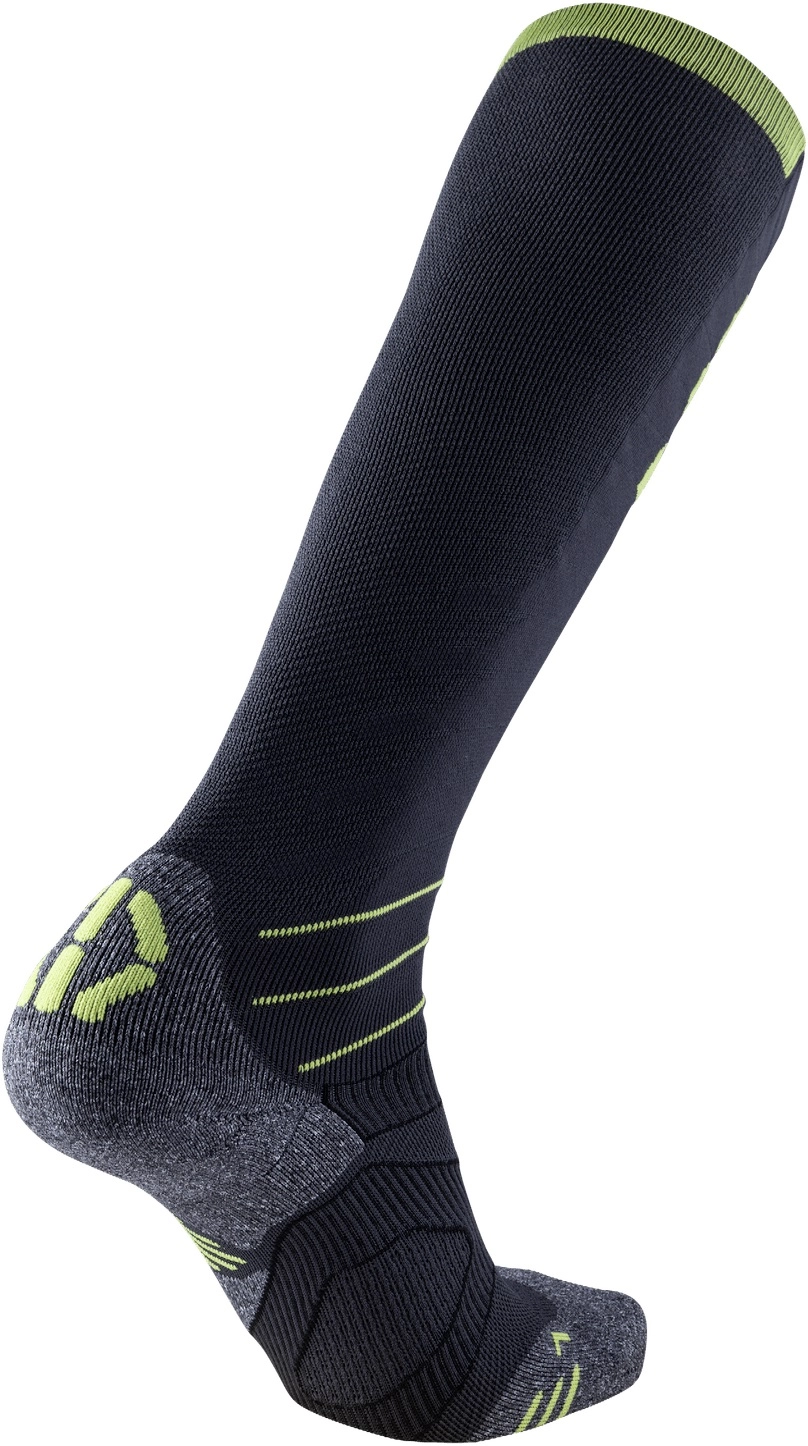 Skisok UYN Men Evo Race Anthracite Green Lime 4 Skisok UYN Men Evo Race Anthracite Green Lime - Afbeelding 2