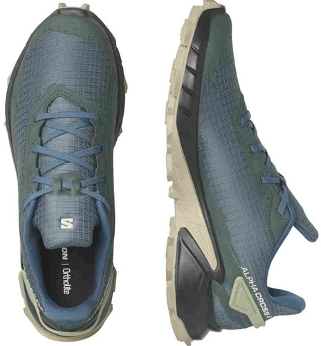 Trailrunning Schoen Salomon Men Alphacross 4 Stargazer Carbon Moss 8 Trailrunning Schoen Salomon Men Alphacross 4 Stargazer Carbon Moss - Afbeelding 6
