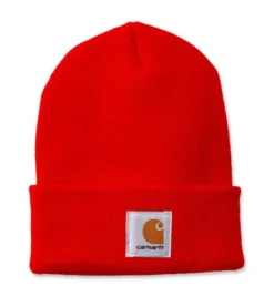 Muts Carhartt Men Acrylic Watch Hat Bright Orange