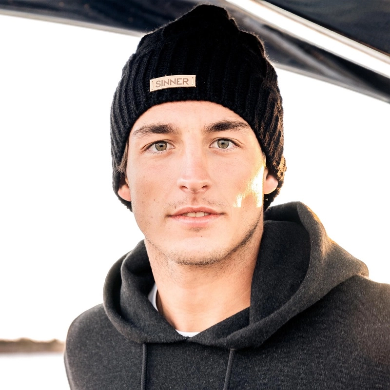 Muts Sinner Cable Beanie Zwart 4 Muts Sinner Cable Beanie Zwart - Afbeelding 2