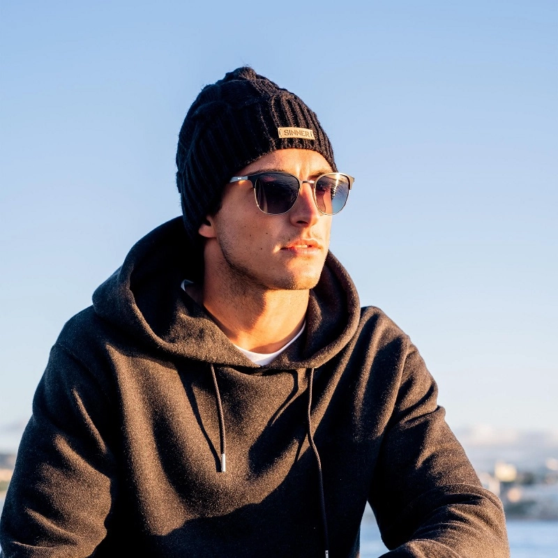 Muts Sinner Cable Beanie Zwart 6 Muts Sinner Cable Beanie Zwart - Afbeelding 4